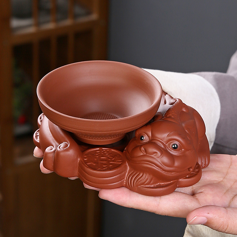 貔貅茶漏茶滤一体组合泡茶过滤器