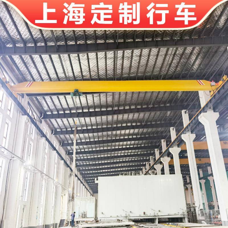上海洁净车间2吨双梁起重机立柱式5顿双主梁行车变频PLC控制行吊