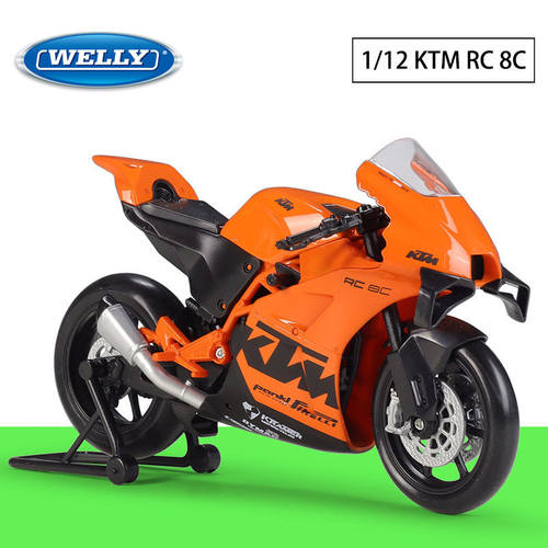 WELLY威利1:12KTM RC8C公路跑车重机车仿真摩托车成品模型玩具