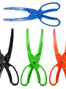 25cm/80g鱼剪 橙色塑料控鱼器ABS材质夹鱼钳浮水鱼夹户外垂钓工具