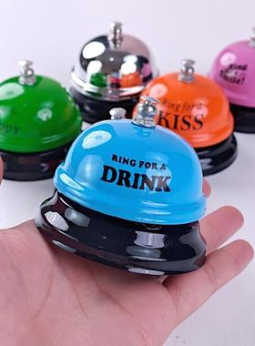 学生礼品 景区创意吧台手按铃铛餐铃金属工艺品 抢答器叫人铃