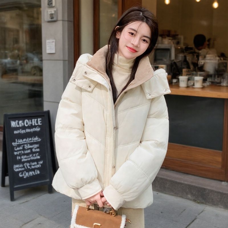 甜美羽绒棉服冬季新款孕妈短款