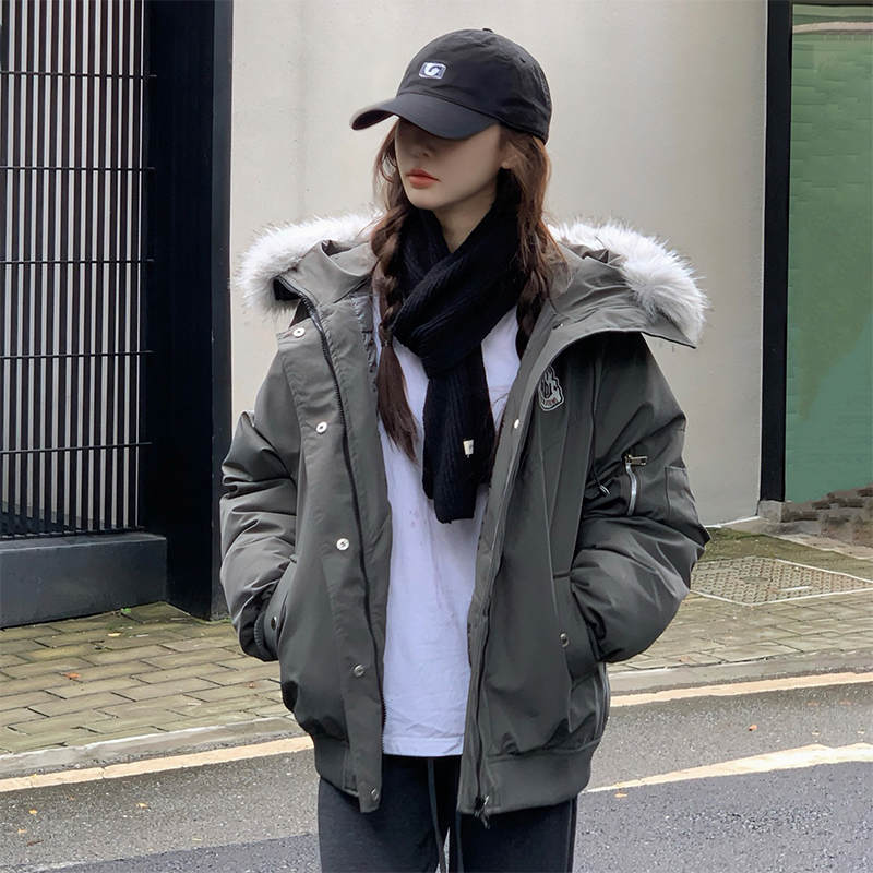 孕妇装美式羽绒棉服冬季新款休闲