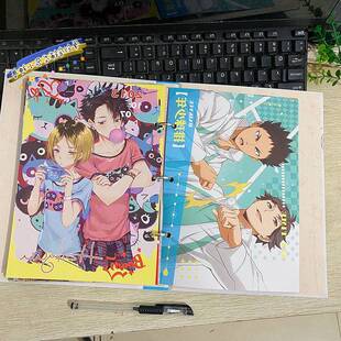 高颜值排球少年同学录68张新款中小学生毕业纪念册留言薄活页夹款