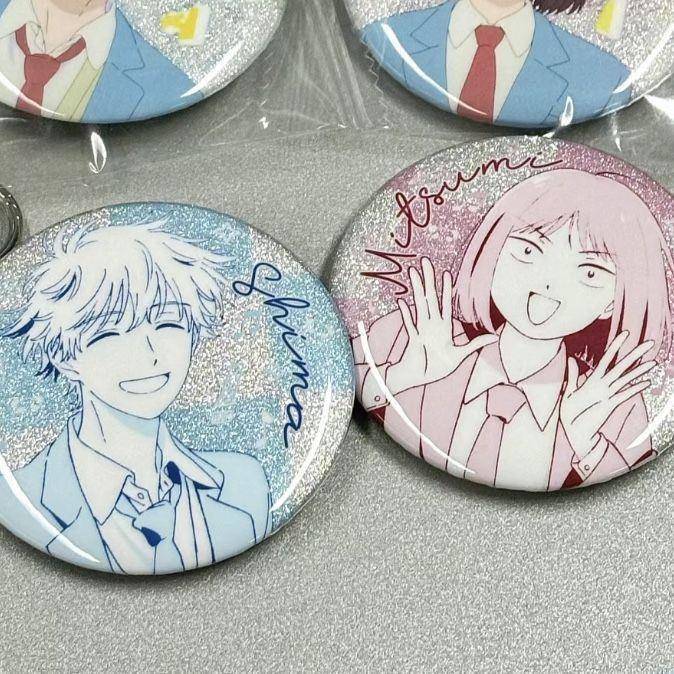 跃动青春校服系列吧唧小美志摩少女心可爱徽章自制同人58mm谷子