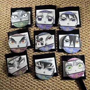 日谷正版鬼灭之刃柱展眼神款系列吧唧富冈义勇时透无一郎