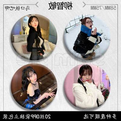 柳智敏吧唧周边徽章马口铁胸针痛包挂件明星胸牌纪念品勋章收藏