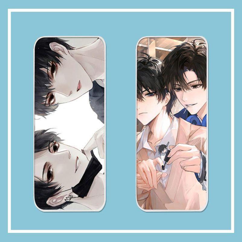 伪装学渣谢俞贺朝近视眼镜盒学生墨镜双面便携防摔收纳盒皮盒定制