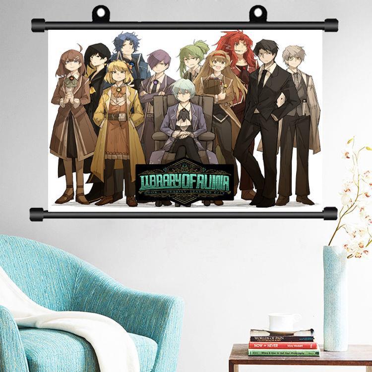 废墟图书馆 Library Of Ruina周边同款挂画圆杆海报寝室装饰墙贴