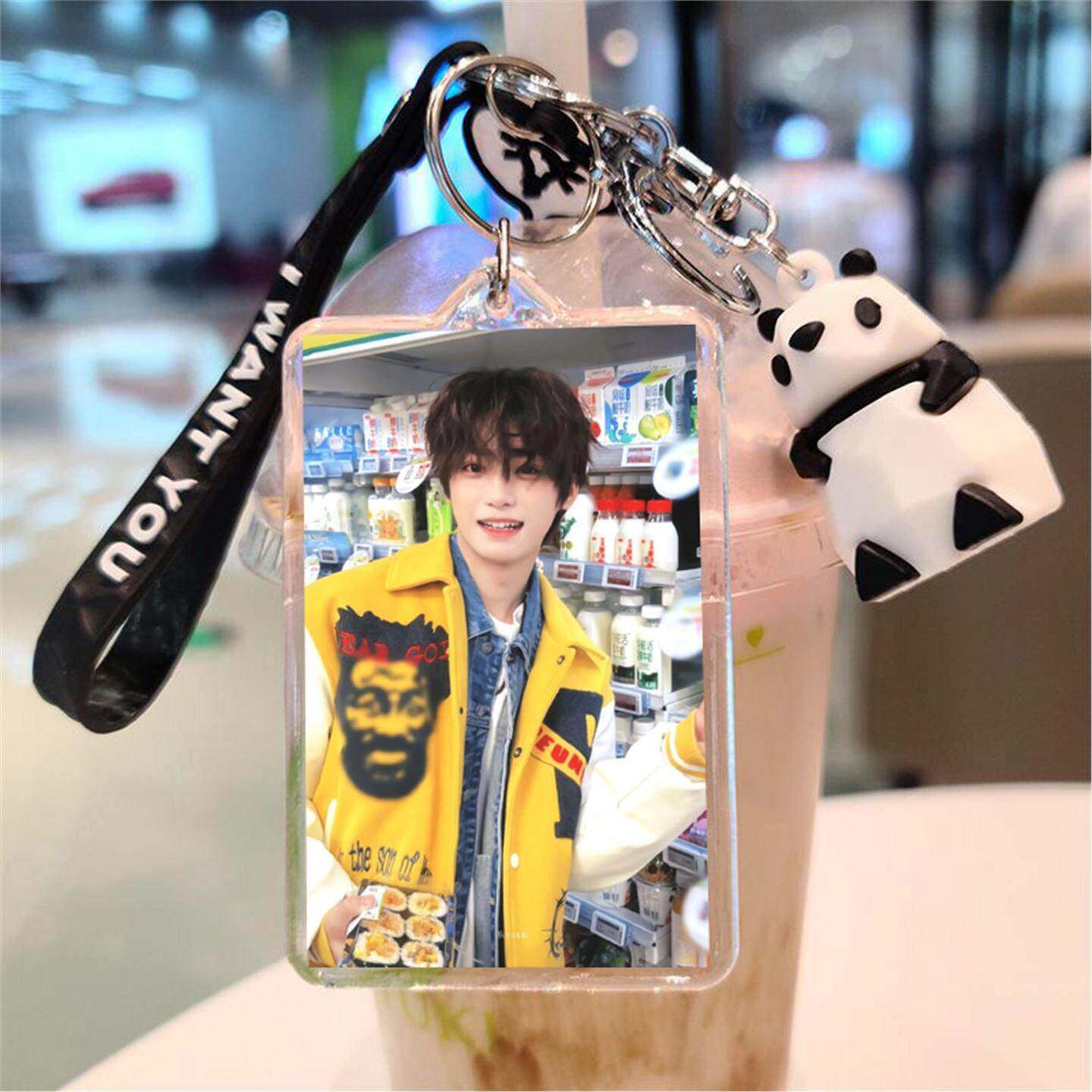 梓渝钥匙扣逆爱吴所畏周边双面制作小礼物照片diy挂件背包公仔挂