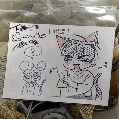 韩国 异形舞台c105签绘明信片现货
