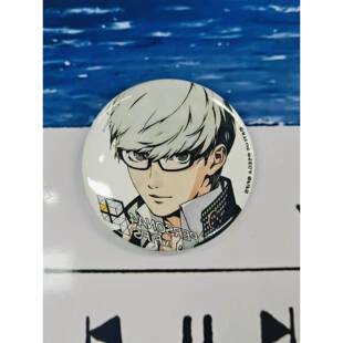 现货 女神异闻录 番长白底隐藏吧唧56mm 鸣上悠隐藏吧唧 包邮