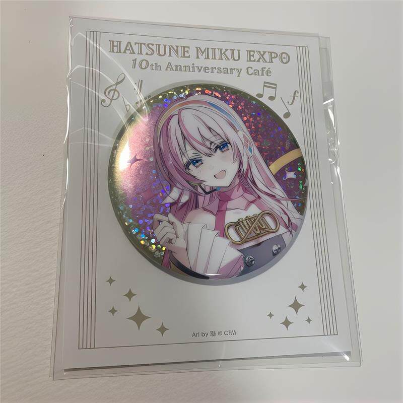 巡音 LUKA EXPO 10th十周年 咖啡场贩特典 日谷散闪徽章吧唧