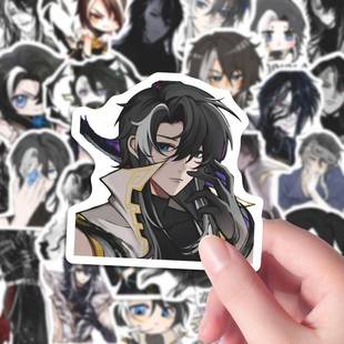 114张司马懿同人绘画贴纸二次元高颜值王者荣耀创意周边diy手账贴