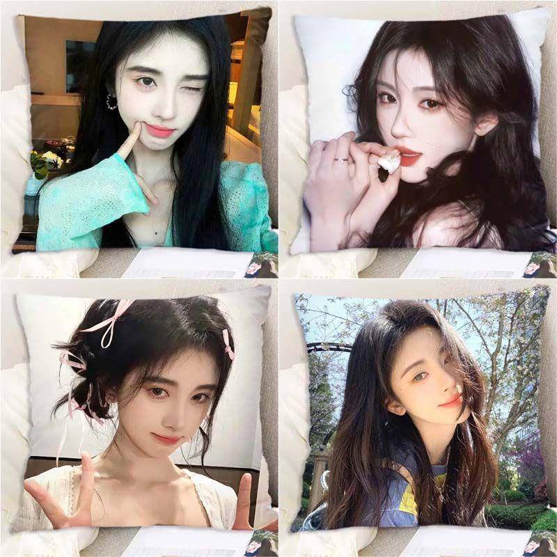 新鞠婧祎抱枕可爱少女心枕头双面宿舍房间卧室床头午睡靠垫创意靠