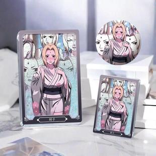 火影忍者纲手周边徽章吧唧亚克力砖流沙麻将摆件立牌生日礼物定制