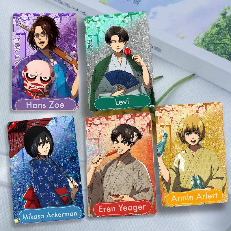 日漫进击的巨人艾伦三笠利威尔流沙麻将亚克力砖流麻周边卡砖摆件