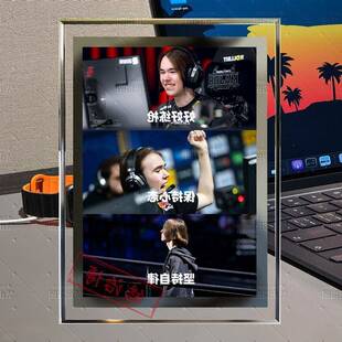 donk坚持练枪自律变强励志摆件水晶玻璃相框CS2游戏摆台纪念礼物