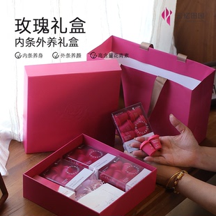 云忆田园 · 玫瑰节日礼盒墨红玫瑰冻干玫瑰萃粉+面膜+精萃水套装