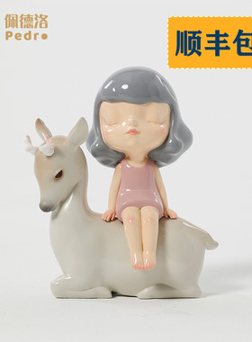 蓝色蜗牛迷你款艺术家周双桌面摆件礼盒创意礼物设计小雕塑装饰品