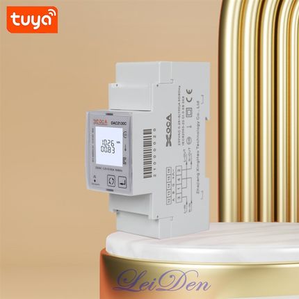 Tuya涂鸦智能单相电表ZigBee断路器80A多费率导轨式计量