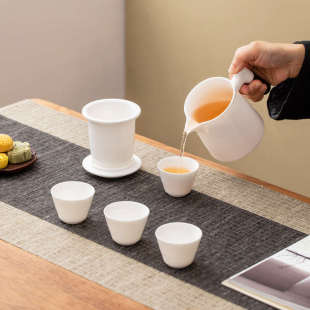 一品仟堂旅行茶具便携式 一人饮户外露营旅游送朋友功夫茶杯快客杯