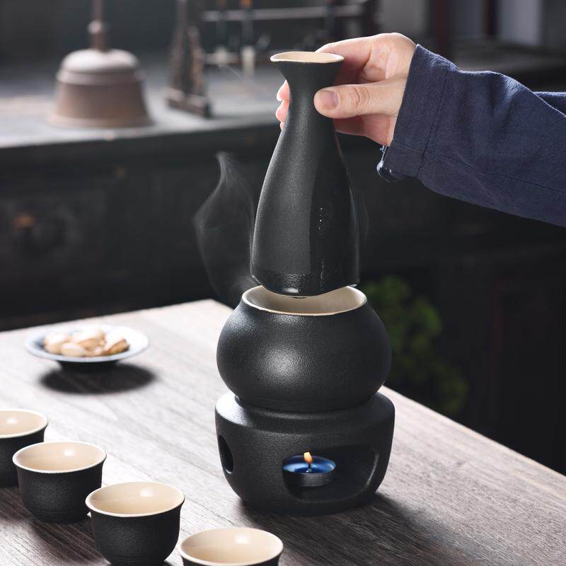 温酒器烛台加热家用陶瓷酒具套装黄白酒烫酒壶分酒器煮酒壶温酒壶