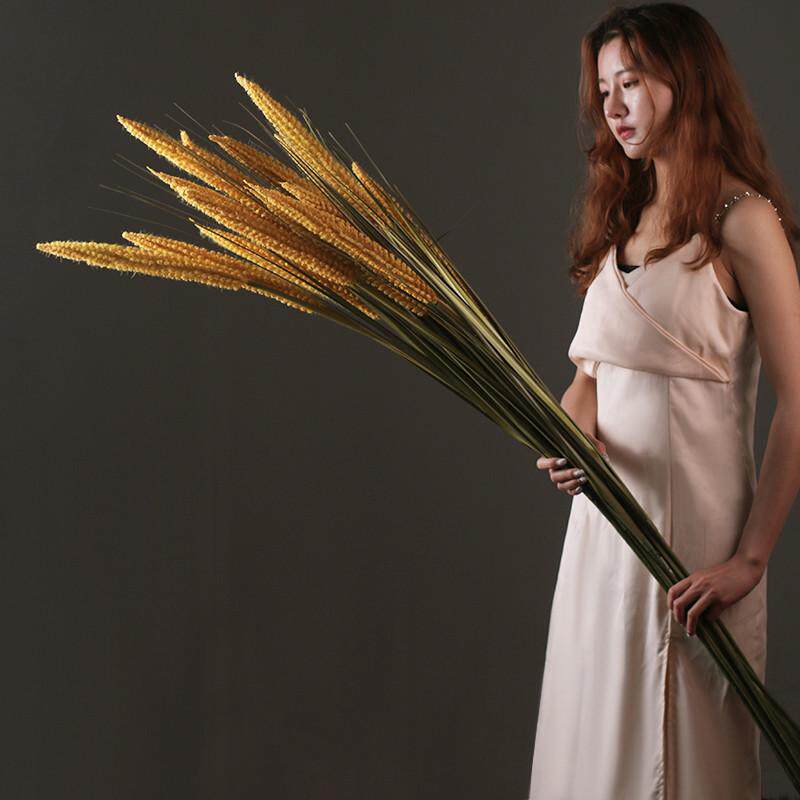 新款仿真谷穗落地假花摆件客厅大型高档插花高枝花束稻谷麦子装饰