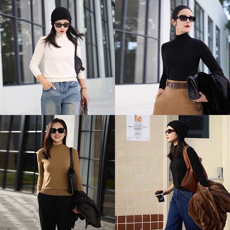 COLIN WANG-国王的礼物|进口200支重磅精纺羊毛百搭圆领针织衫