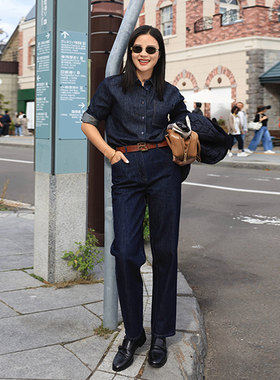 COLINWANG-COLIN JEANS系列|意大利BERTO进口丹宁显瘦九分牛仔裤