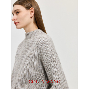 COLIN WANG大地礼赞|意大利进口Cariaggi羊毛羊绒花纱针织衫毛衣