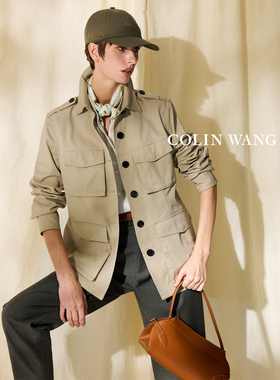 COLINWANG-原野花笺|奢牌质感真丝设计感清新双面印花丝巾张若愚