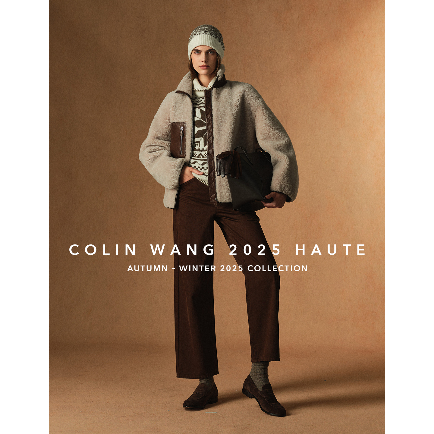 COLINWANG-半暖时光|澳洲进口羊毛透气保暖舒适百搭中筒袜堆堆袜