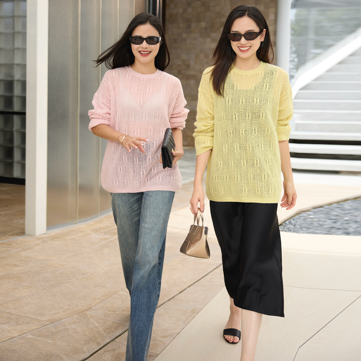 COLINWANG-COLIN JEANS系列|奢牌质感竹节丹宁通勤显瘦直筒牛仔裤