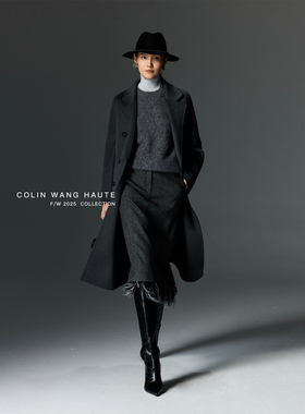 COLINWANG-不朽史诗|奢牌同源重磅14μm羊绒经典101801双面呢大衣