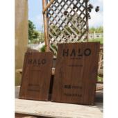 实木门牌定制简约民宿别墅房间办公室北欧风木质创意家用号码 挂牌