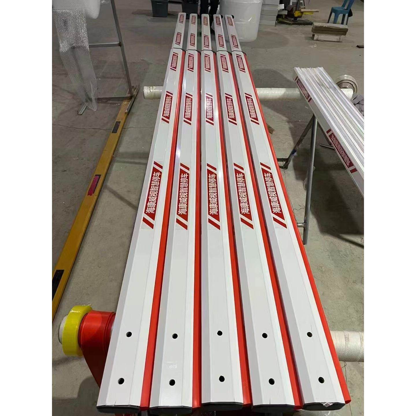 海康道闸杆威视伸缩抬杆小区门禁升降起落杆停车场拦车杆防砸胶条