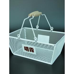 酒吧酒框购物篮手提化妆品店购物篮铁网手提篮金属收纳篮网红抖音