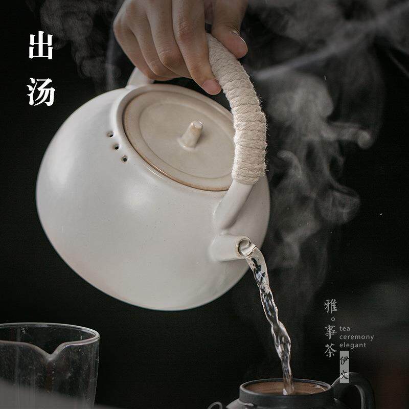 电陶炉耐高温陶瓷壶煮茶器套装黑白茶普洱茶煮茶炉家用复古烧茶炉