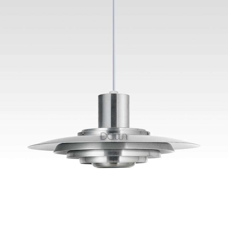 北欧吊灯现代简约吧台餐厅灯铝材多层灯具设计师风格创意飞碟吊灯