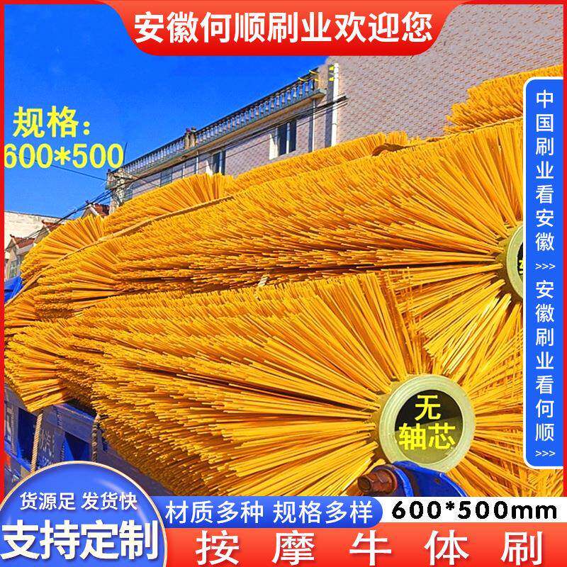 何顺刷业供应各类牛体按摩刷牛体清扫毛刷全自动旋转牛体刷电动