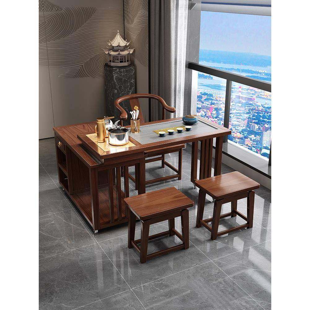 阳台茶桌椅组合新中式实木移动功夫小茶台烧水壶一体茶几茶具套装,农机/农具/农膜,其它农用工具,淘宝优惠券,粉丝福利购,淘宝优惠卷