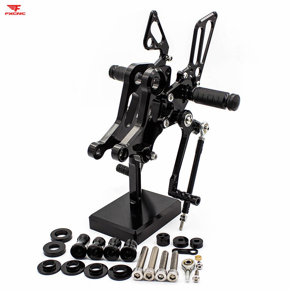 适用杜卡迪69608-14年改装升高脚踏总成铝合金支架