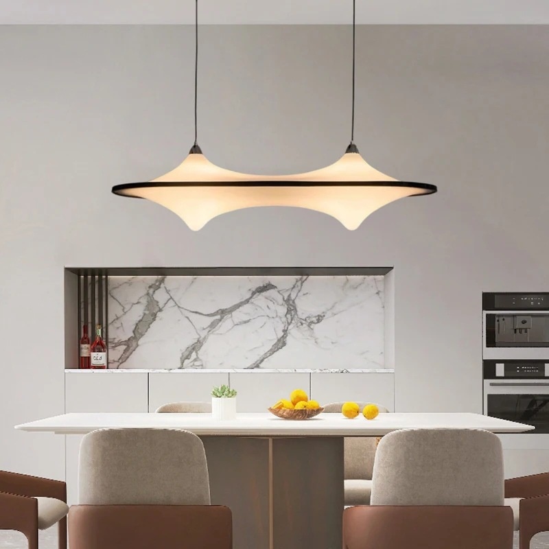 中古餐厅吊灯升降灯餐厅主灯伸缩吧台书房吊灯创意艺术设计师灯具