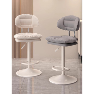 吧台椅现代简约高脚凳酒吧椅子家用升降靠背椅前台收银台岛台吧椅