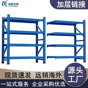货架仓储置物架加一层展示架重型加厚储货物铁架子仓库家用超市库