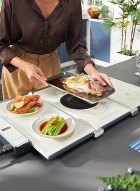 暖菜板MR8301烹煮折叠暖菜板家用恒温保温菜垫多功能可火锅