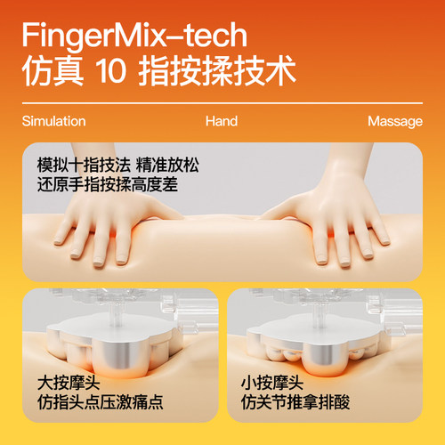 PGG腰颈背部按摩器按腰部後背部靠垫枕头无线车载肩颈椎按摩仪