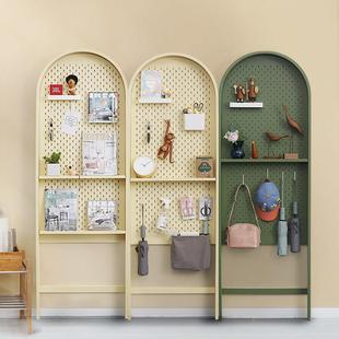 木目iwood 玄关门后芝士薄柜洞洞板 墙边极窄11cm置物收纳拱形柜