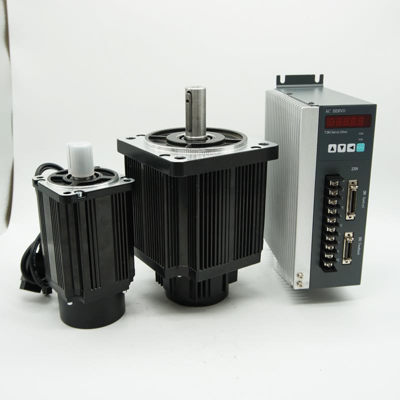 伺服马达套装750W交流60 80驱动器110 130减速煞车迈信广数控制器